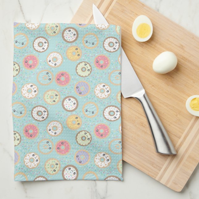 Sweet Doughnuts Kitchen Towel (Quarter Fold)
