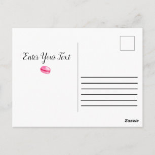 Sweet doughnuts with colourful glaze ceramic ornam postcard