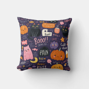 Sweet drawing hallo pillow