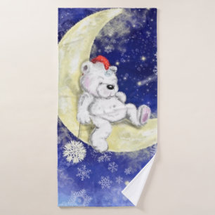 Sweet Dreaming Little Bear - Cute - Bath Towel