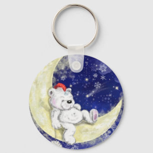 Sweet Dreaming Little Bear - Cute Keychain