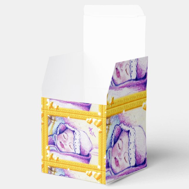 Sweet Dreams Baby Customizable Classic Favour Box (Opened)