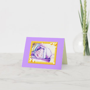 Sweet Dreams Baby Customizable Notecard