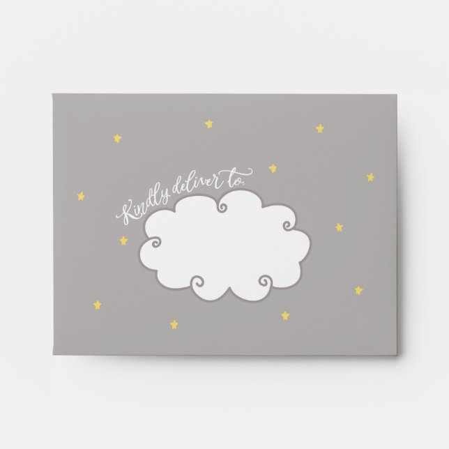 "Sweet Dreams" Baby Shower Thank You Envelope (Front)