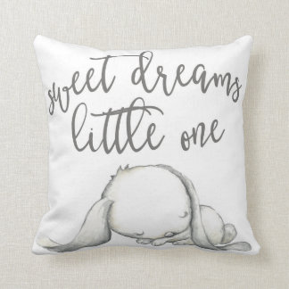 Sweet Dreams Bunny Baby Nursery Pillow Decor