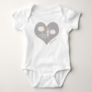 "Sweet Dreams Bunny" Personalized Baby Bodysuit