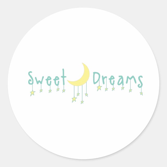 Sweet Dreams Classic Round Sticker (Front)