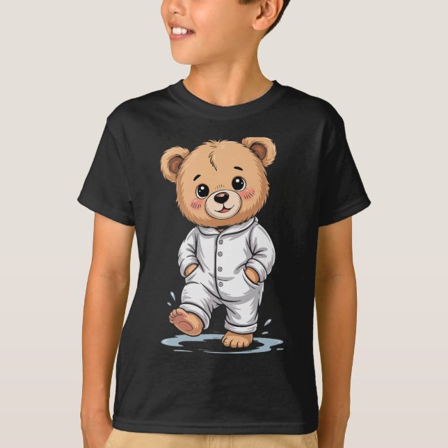 Sweet Dreams Cool Teddy Bear With Pajamas Premium  T-Shirt (Front)