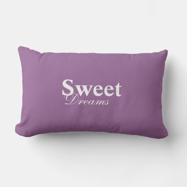 Sweet Dreams Coussin rouge et blanc (Recto)
