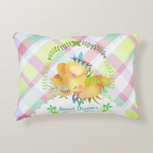 Sweet Dreams Elephant Baby Blanket Accent Pillow