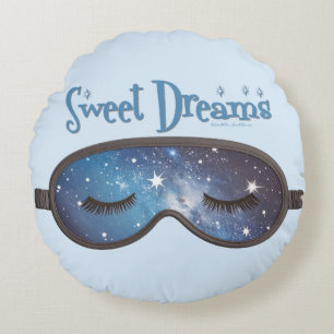 Sweet Dreams Face Mask Round Pillow