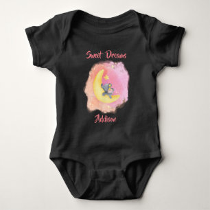 Sweet Dreams Girl Baby Elephant 2 Baby Bodysuit
