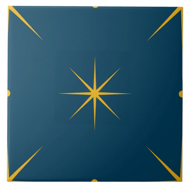 Sweet Dreams Gold Stars Tile (Front)