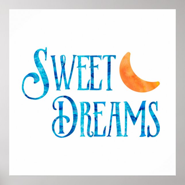 Sweet Dreams Inspirational Poster (Front)