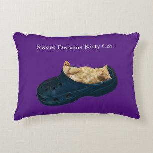 Sweet Dreams Kitty Cat, Decorative Cushion