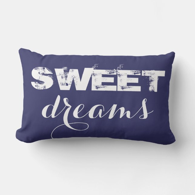 Sweet Dreams Lumbar Pillow (Front)