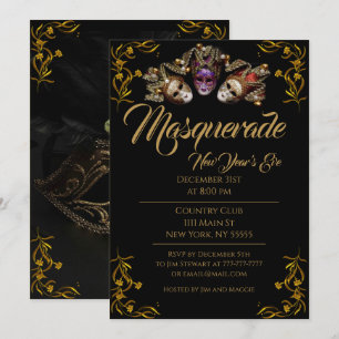 Sweet Dreams Masquerade Party Invitation