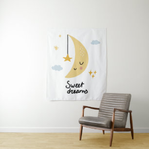 Sweet Dreams Moon & Stars Tapestry