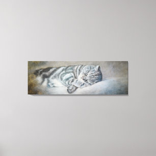 Sweet Dreams of a British Shorthair Canvas Print