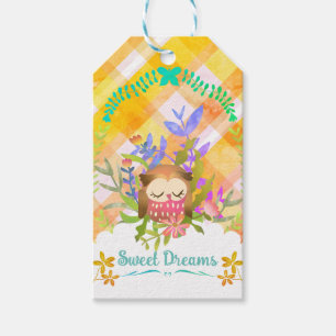 Sweet Dreams Owl Baby Gift Tags