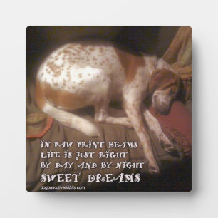 Sweet Dreams Paw Prints Plaque