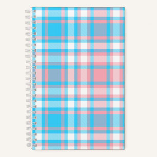 Sweet Dreams Plaid Spiral Notebook