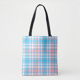 Sweet Dreams Plaid Tote Bag