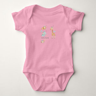 Sweet Dreams Safari Baby Bodysuit Personalized