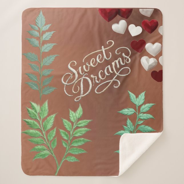 sweet dreams sherpa blanket (Front)