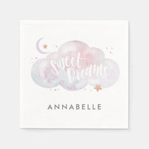 Sweet Dreams slumber Party Personalized Napkins