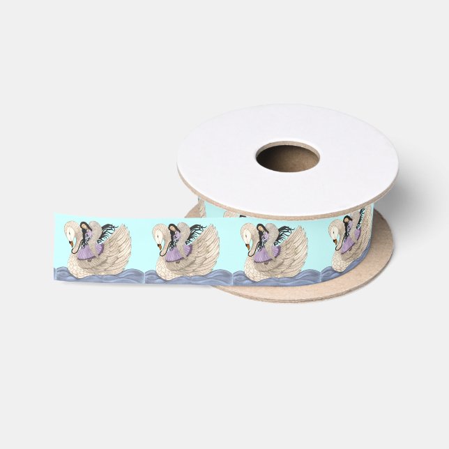 Sweet Dreams (The Angel & The Swan) (Full Colour) Satin Ribbon (Spool)