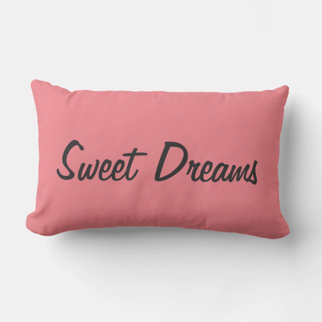 "Sweet Dreams" Throw Pillow (Front)