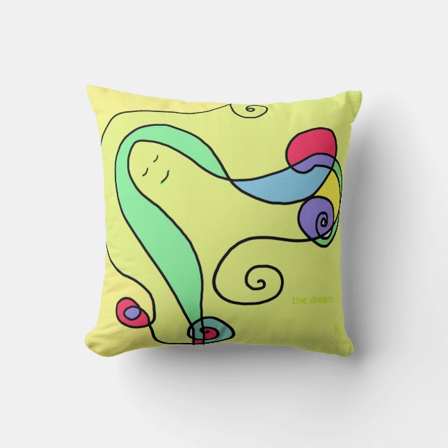 Sweet Dreams Throw Pillow (Front)