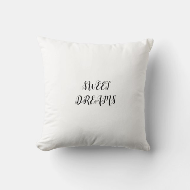 SWEET DREAMS THROW PILLOW (Front)