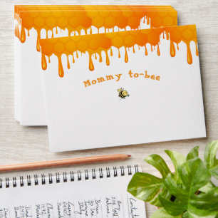 Sweet Dripping Honeycomb Mommy-to-bee Baby Shower Envelope