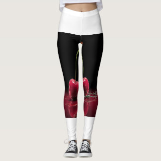 Sweet Drit Cherry Hearts Leggings 🍒 ❤️