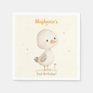 Sweet Duckling Birthday Napkin