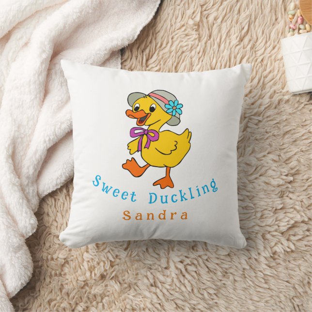 Sweet Duckling Throw Pillow (Blanket)