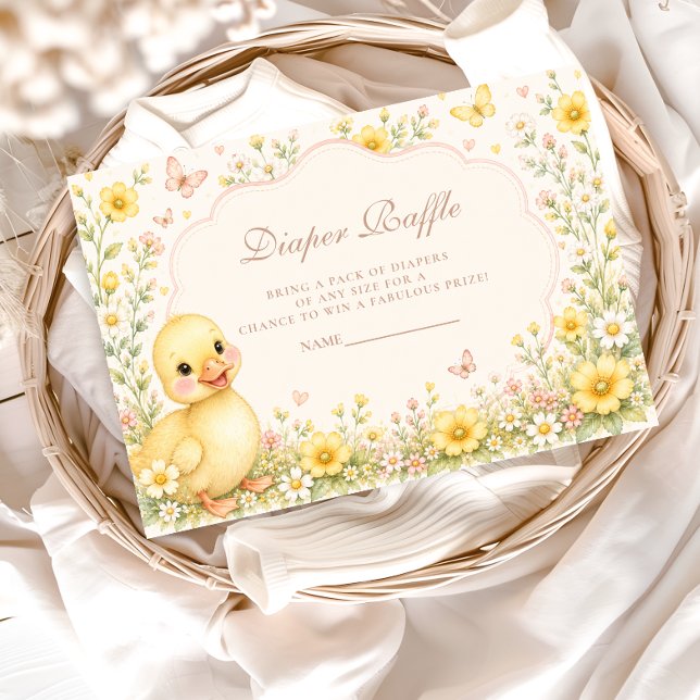 Sweet Duckling Wildflower Diapper Raffle Enclosure Card (Creator Uploaded)
