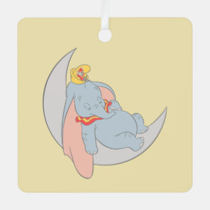 Sweet Dumbo and Timothy Sleeping Metal Ornament