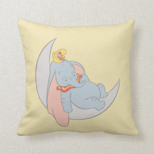 Sweet Dumbo and Timothy Sleeping Throw Pillow