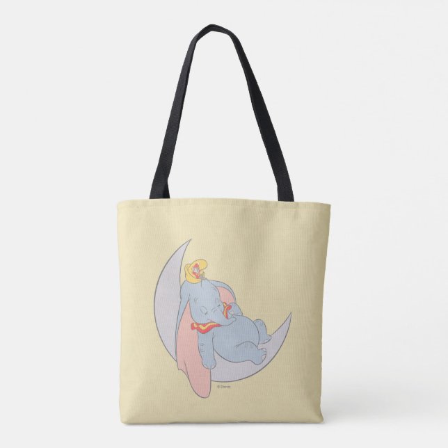 Sweet Dumbo and Timothy Sleeping Tote Bag (Back)