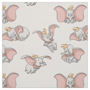 Sweet Dumbo Pattern Fabric