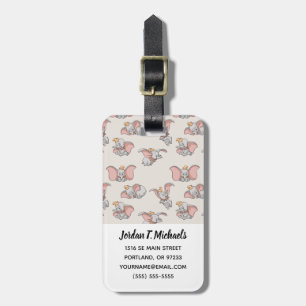 Sweet Dumbo Pattern Luggage Tag