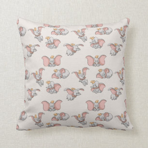 Sweet Dumbo Pattern Throw Pillow