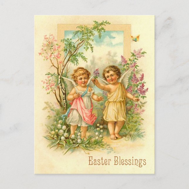Sweet Easter Angel Postcard (Front)
