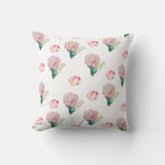 Sweet Easter Baby Chick and Tulip  Throw Pillow