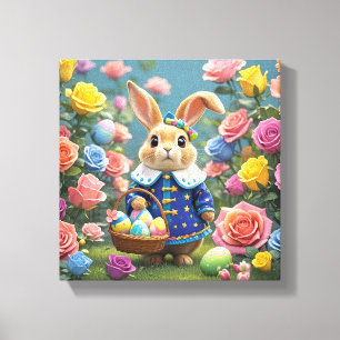 Sweet Easter Bunny Canvas Print