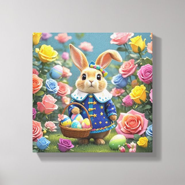 Sweet Easter Bunny Canvas Print (Front)