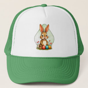 Sweet Easter Bunny – Sitting Cute Bunny - boné Trucker Hat